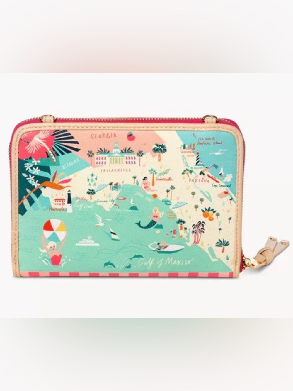 🏝️🦩🌺Florida All-in-One Phone Crossbody by Spartina 449⛱️🦩🏝️updated🦩 - Picture 3 of 17